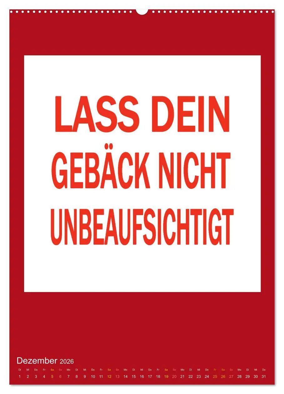 Bild: 9783516306279 | Memo an mich (Wandkalender 2026 DIN A2 hoch), CALVENDO Monatskalender