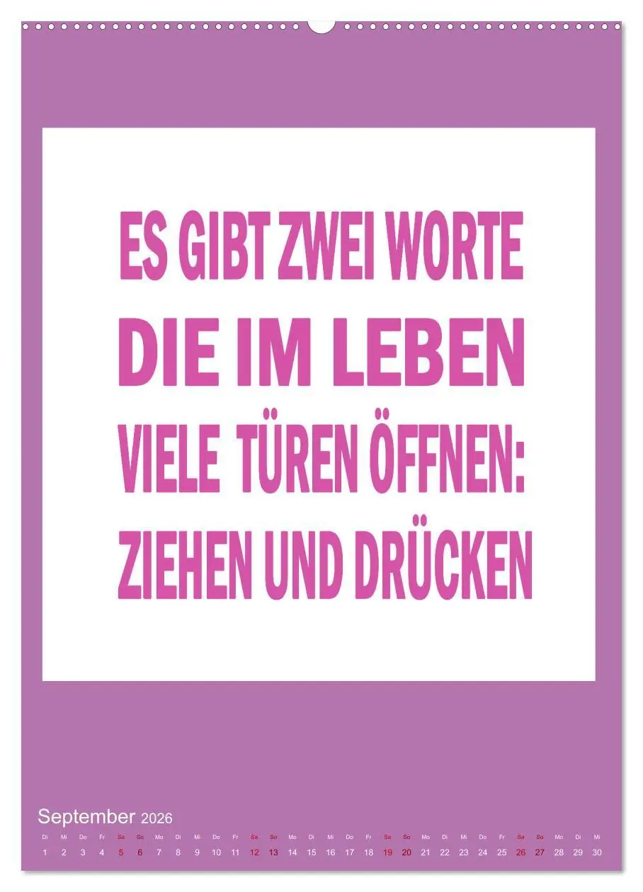 Bild: 9783516306279 | Memo an mich (Wandkalender 2026 DIN A2 hoch), CALVENDO Monatskalender