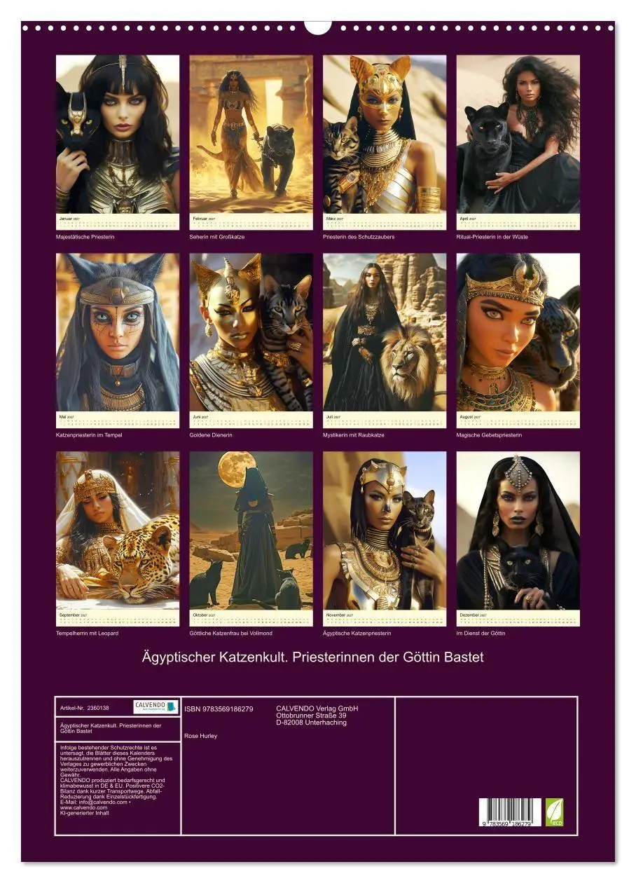 Bild: 9783569186279 | Ägyptischer Katzenkult. Priesterinnen der Göttin Bastet...
