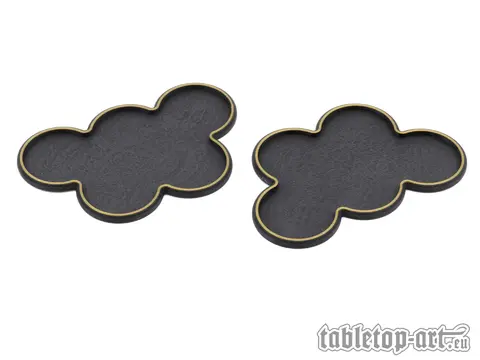 Cover: 704270726379 | Movement Tray - Rounded Edge - 32mm 5s Cloud - Black-Gold (2)