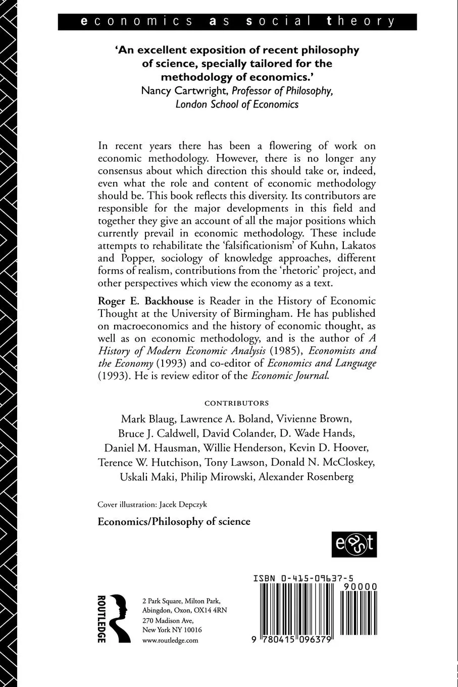 Rückseite: 9780415096379 | New Directions in Economic Methodology | Roger E. Backhouse | Buch