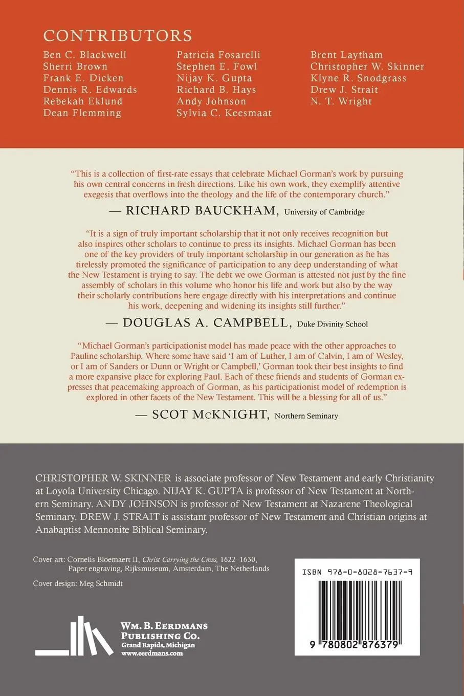 Rückseite: 9780802876379 | Cruciform Scripture | Cross, Participation, and Mission | Skinner