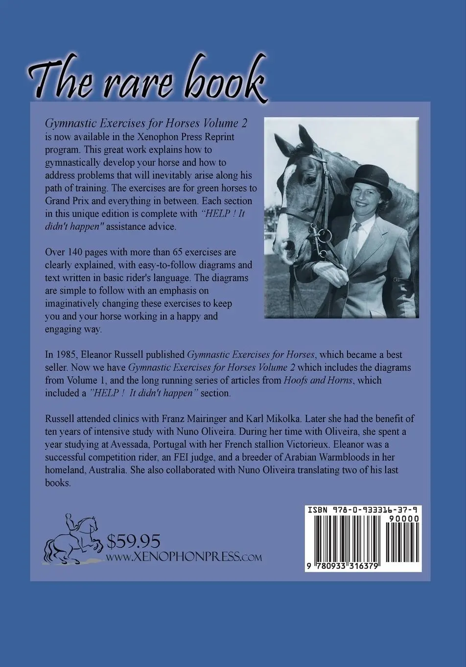 Rückseite: 9780933316379 | Gymnastic Exercises for Horses | Volume II | Eleanor Russell | Buch