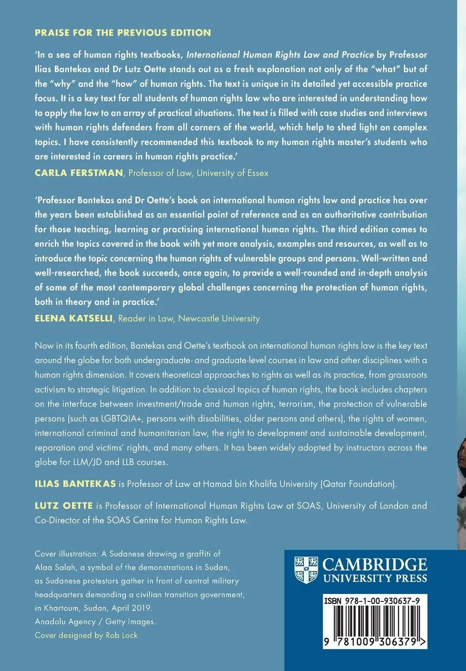 Rückseite: 9781009306379 | International Human Rights Law and Practice | Ilias Bantekas (u. a.)