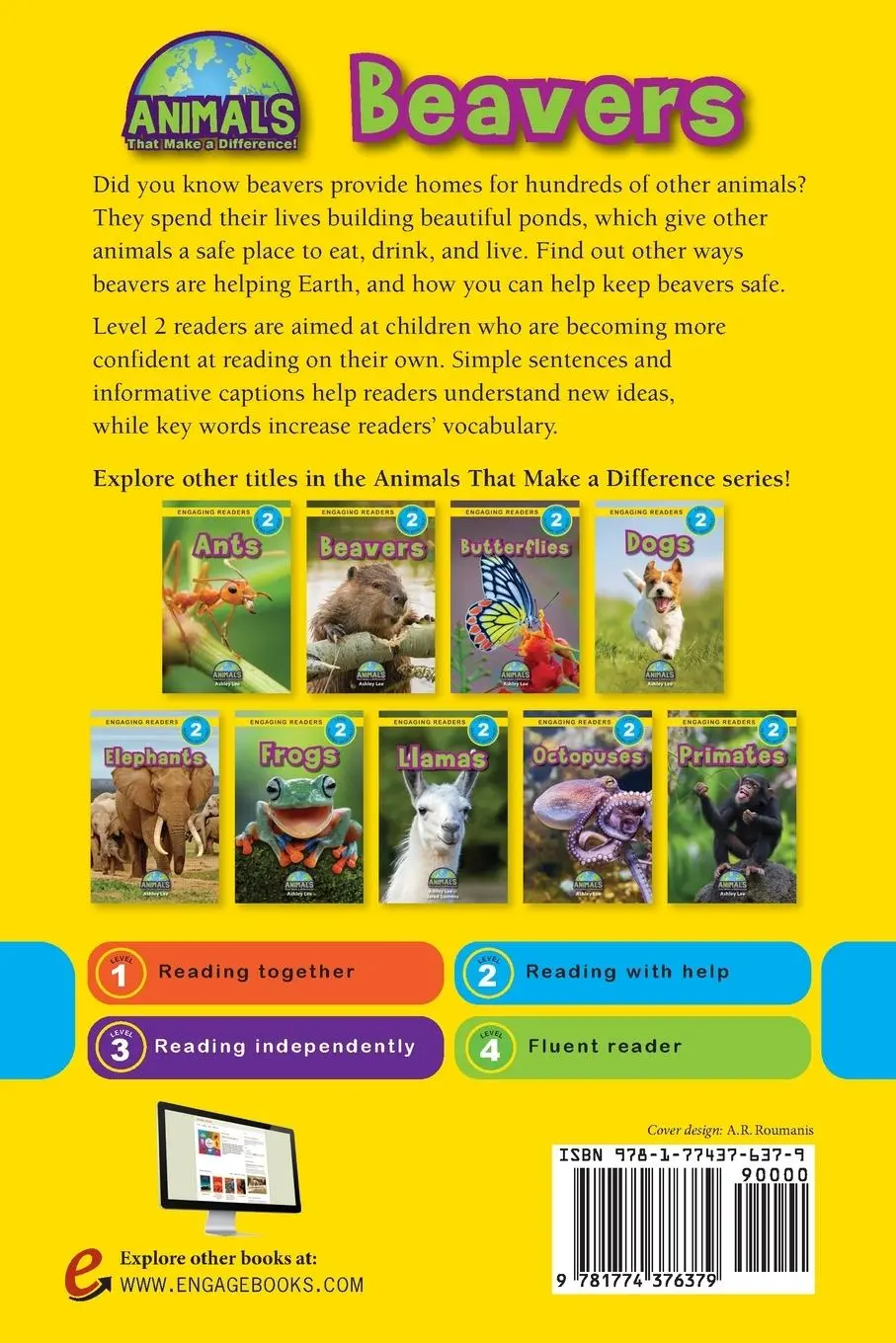 Rückseite: 9781774376379 | Beavers | Animals That Make a Difference! (Engaging Readers, Level 2)
