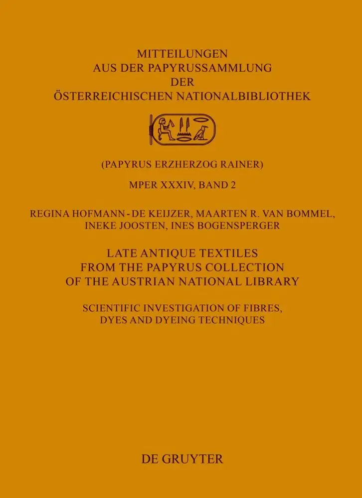 Cover: 9783110776379 | Late Antique Textiles from the Papyrus Collection of the Austrian...
