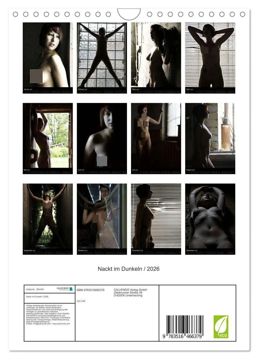 Bild: 9783516466379 | Nackt im Dunkeln / 2026 (Wandkalender 2026 DIN A4 hoch), CALVENDO...
