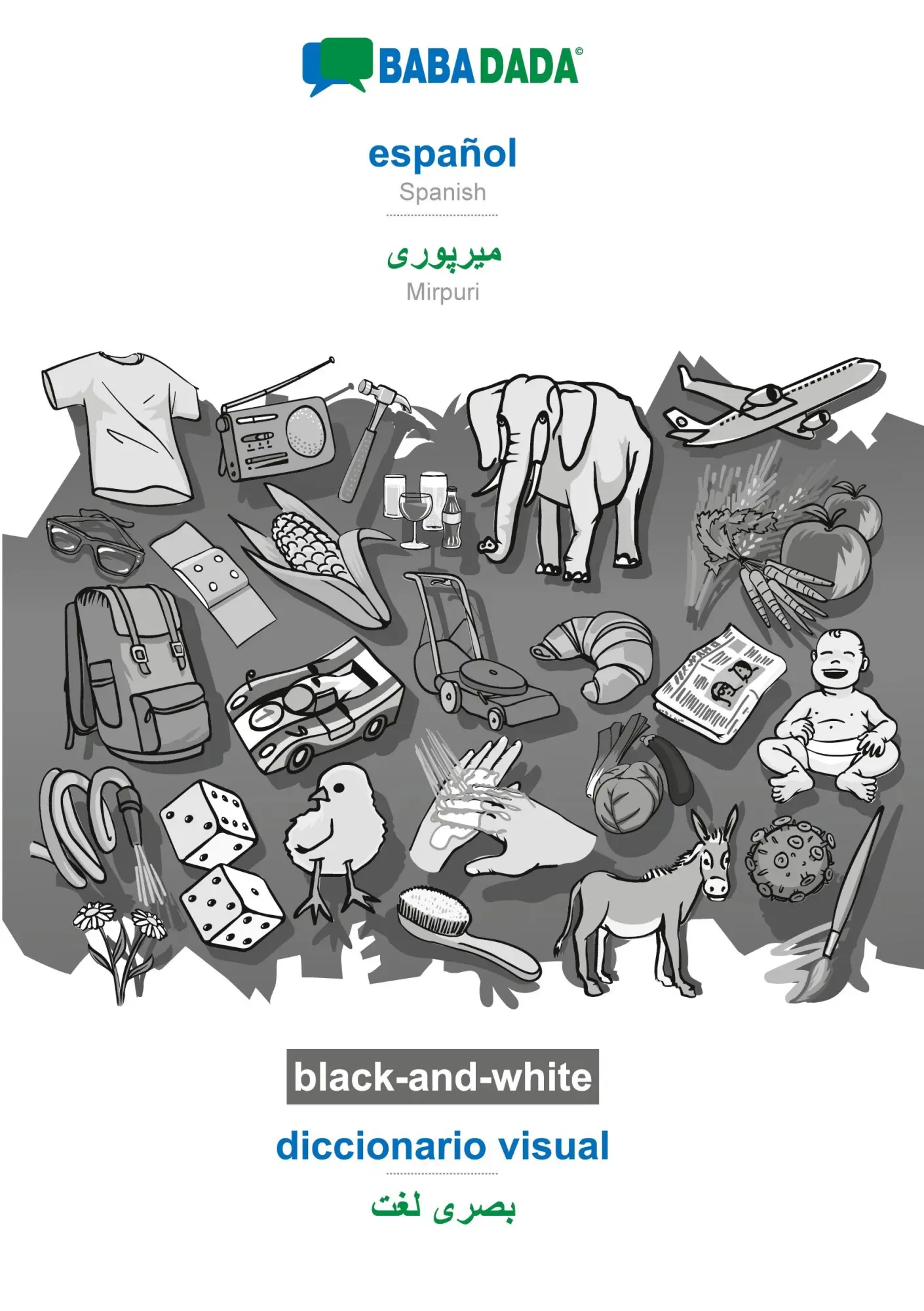 Cover: 9783751166379 | español - Mirpuri (in arabic script), diccionario visual, BW | Gmbh