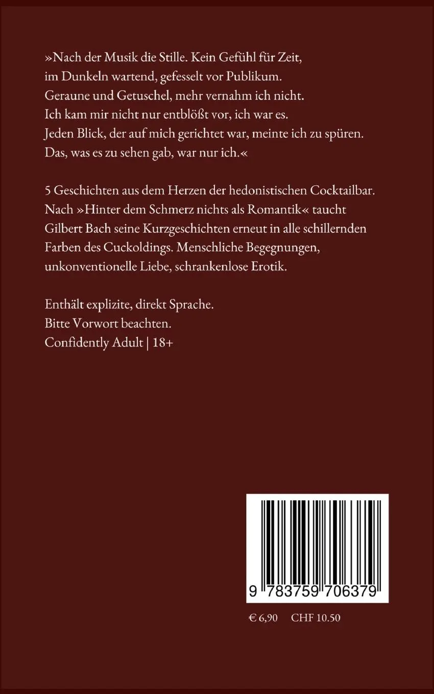 Rückseite: 9783759706379 | Cuckolds Leid: Cuckold's Delight | Erotische Kurzgeschichten, Band 1