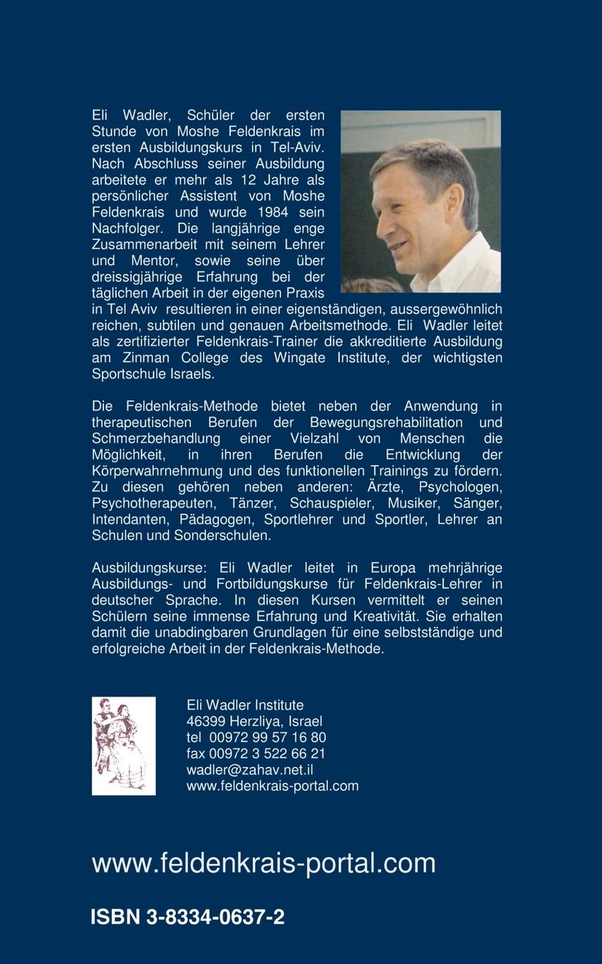 Rückseite: 9783833406379 | Feldenkrais Eli Wadler | Helmut Wehren | Taschenbuch | 84 S. | Deutsch