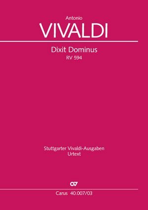 Cover: 9790007036379 | Dixit Dominus (Klavierauszug) | RV 594 | Antonio Vivaldi | Buch | 2004