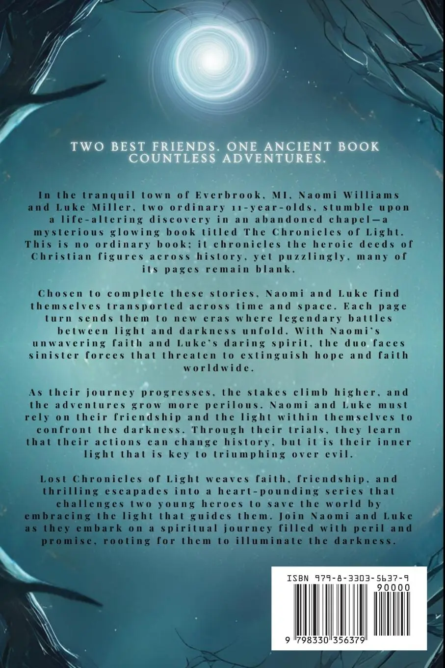 Rückseite: 9798330356379 | Lost Chronicles of Light Book 1 | A Christian Fantasy Adventure | Buch