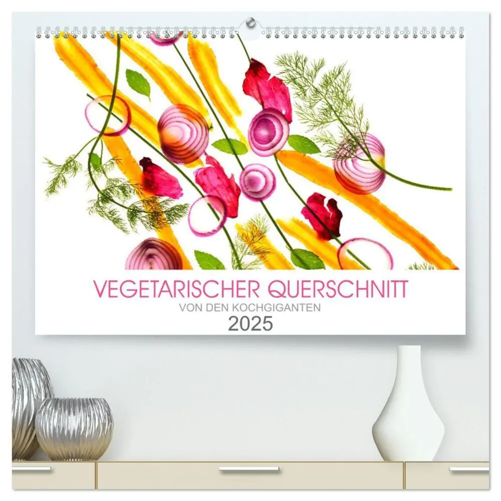 Cover: 9783435346479 | VEGETARISCHER QUERSCHNITT (hochwertiger Premium Wandkalender 2025...