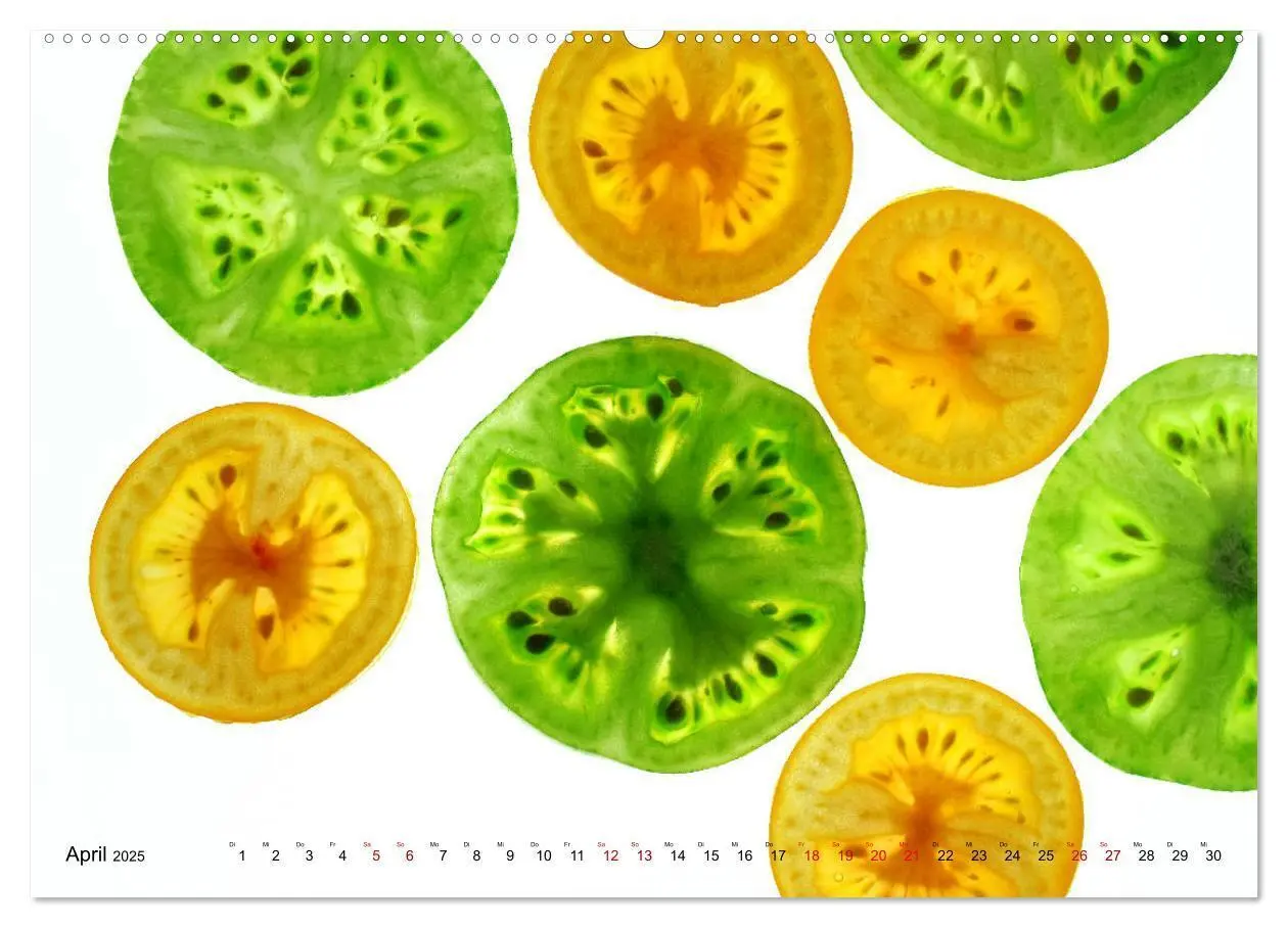 Bild: 9783435346479 | VEGETARISCHER QUERSCHNITT (hochwertiger Premium Wandkalender 2025...