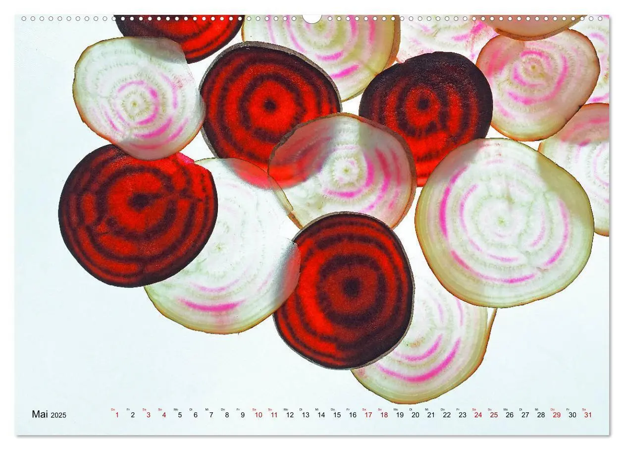 Bild: 9783435346479 | VEGETARISCHER QUERSCHNITT (hochwertiger Premium Wandkalender 2025...