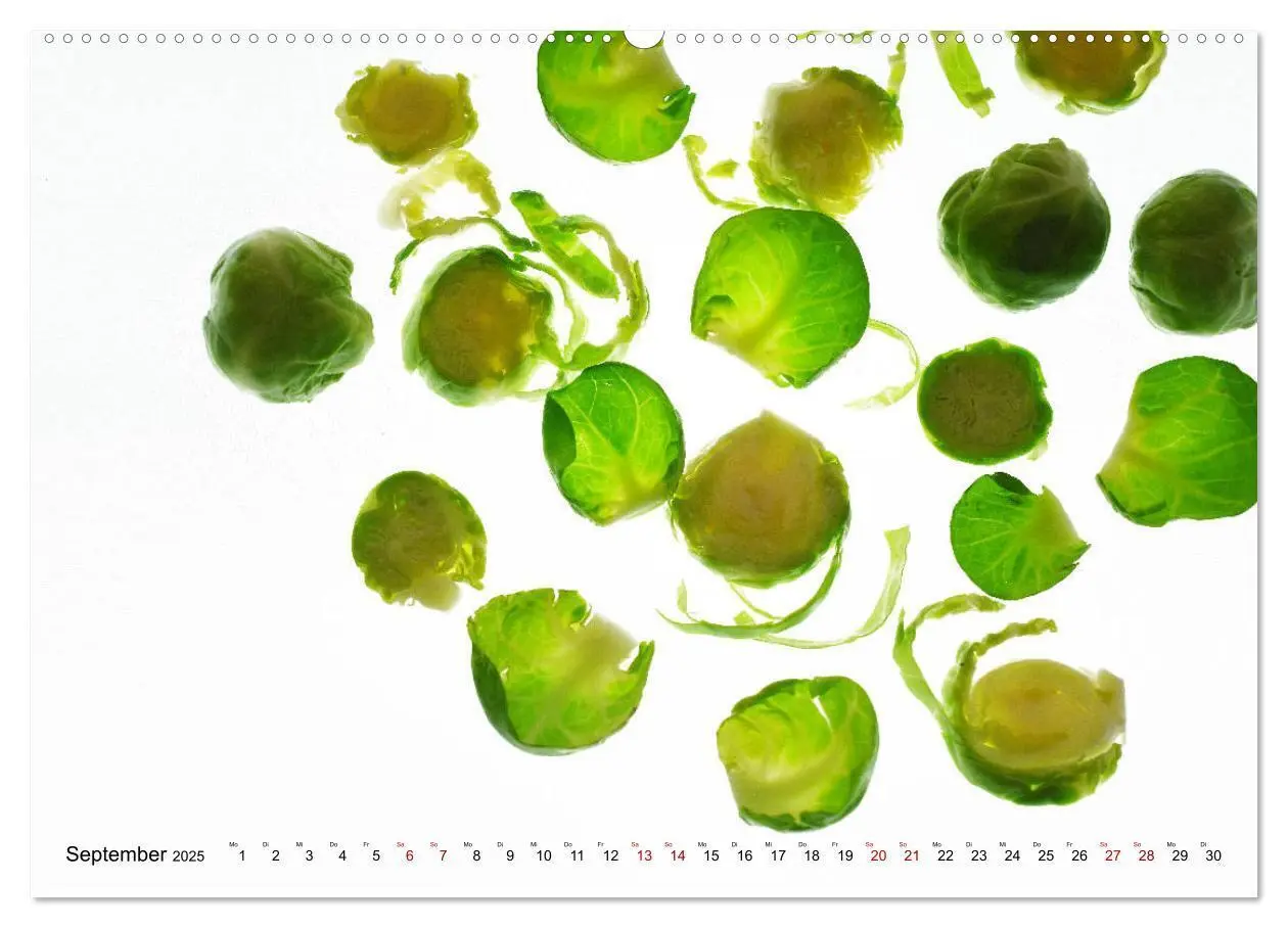 Bild: 9783435346479 | VEGETARISCHER QUERSCHNITT (hochwertiger Premium Wandkalender 2025...