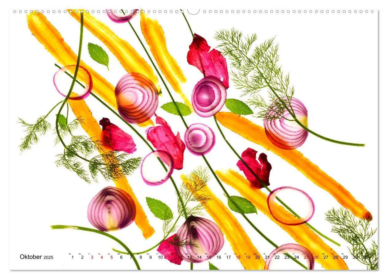 Bild: 9783435346479 | VEGETARISCHER QUERSCHNITT (hochwertiger Premium Wandkalender 2025...
