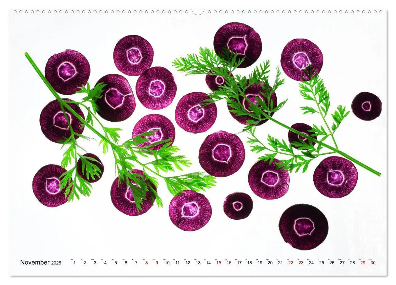 Bild: 9783435346479 | VEGETARISCHER QUERSCHNITT (hochwertiger Premium Wandkalender 2025...