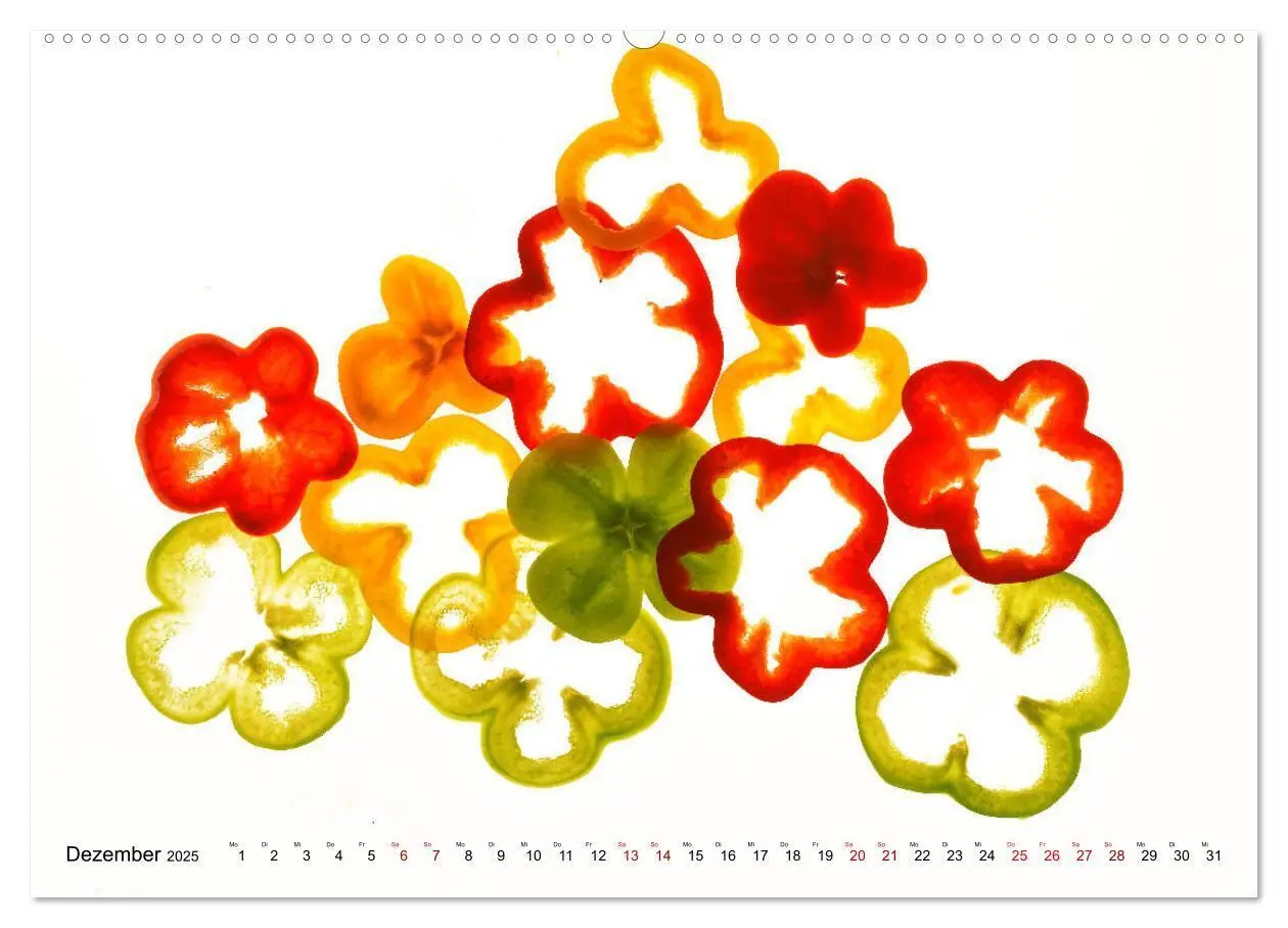 Bild: 9783435346479 | VEGETARISCHER QUERSCHNITT (hochwertiger Premium Wandkalender 2025...
