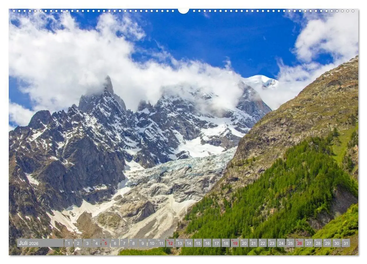 Bild: 9783516696479 | Mont Blanc - Krone der Alpen (Wandkalender 2026 DIN A2 quer),...