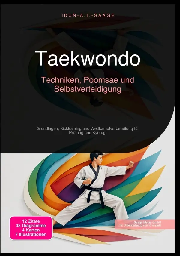 Cover: 9783565276479 | Taekwondo: Techniken, Poomsae und Selbstverteidigung | Idun A.I. Saage