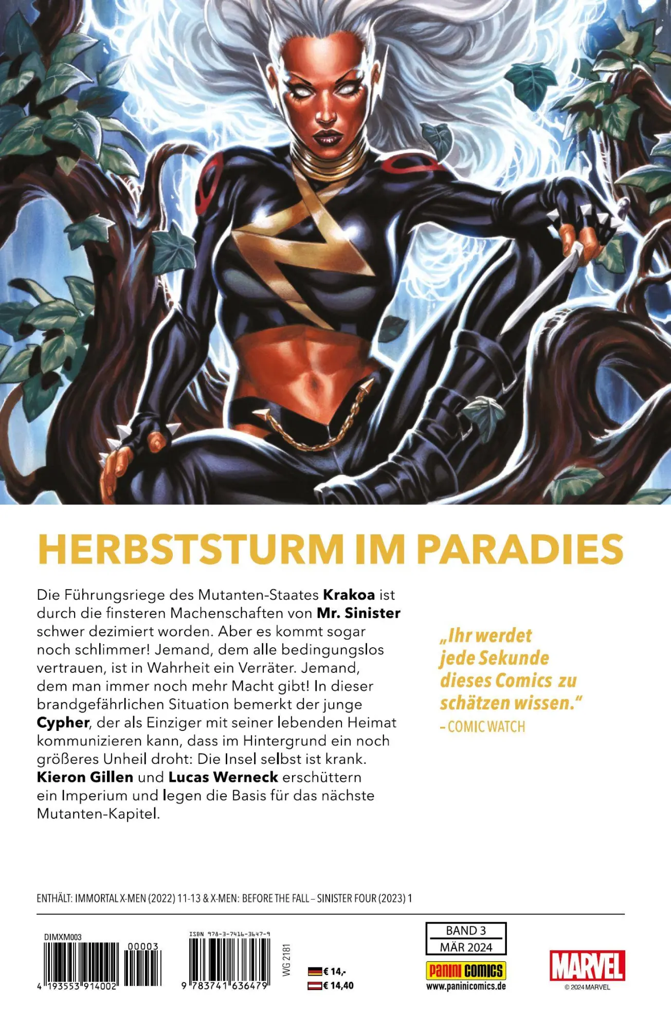 Rückseite: 9783741636479 | Die unsterblichen X-Men | Bd. 3: Das letzte Aufgebot | Gillen (u. a.)