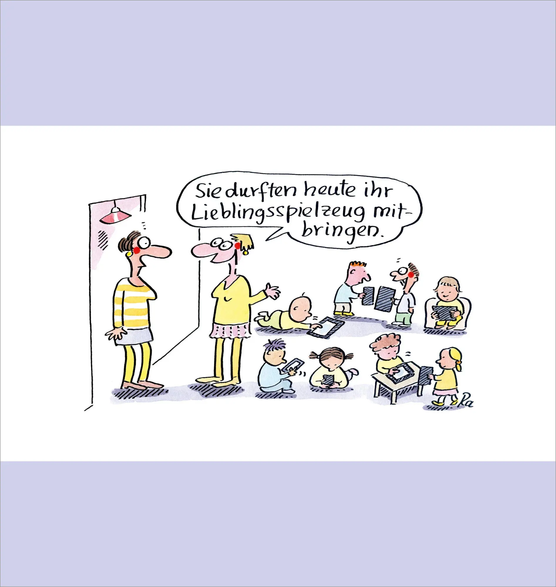 Bild: 4040808036579 | Kita-Cartoons. Der Immer-Jetzt-Kalender | Renate Alf | Kalender