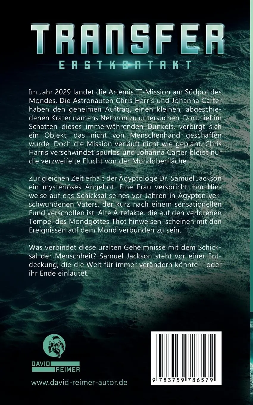 Rückseite: 9783759786579 | Transfer: Erstkontakt | David Reimer | Taschenbuch | Transfer | 408 S.