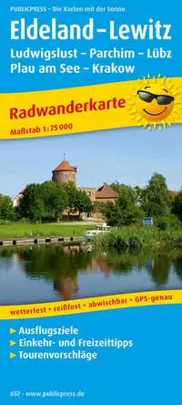 Cover: 9783899206579 | Radwanderkarte Eldeland - Lewitz 1 : 75 000 | (Land-)Karte | Radkarte