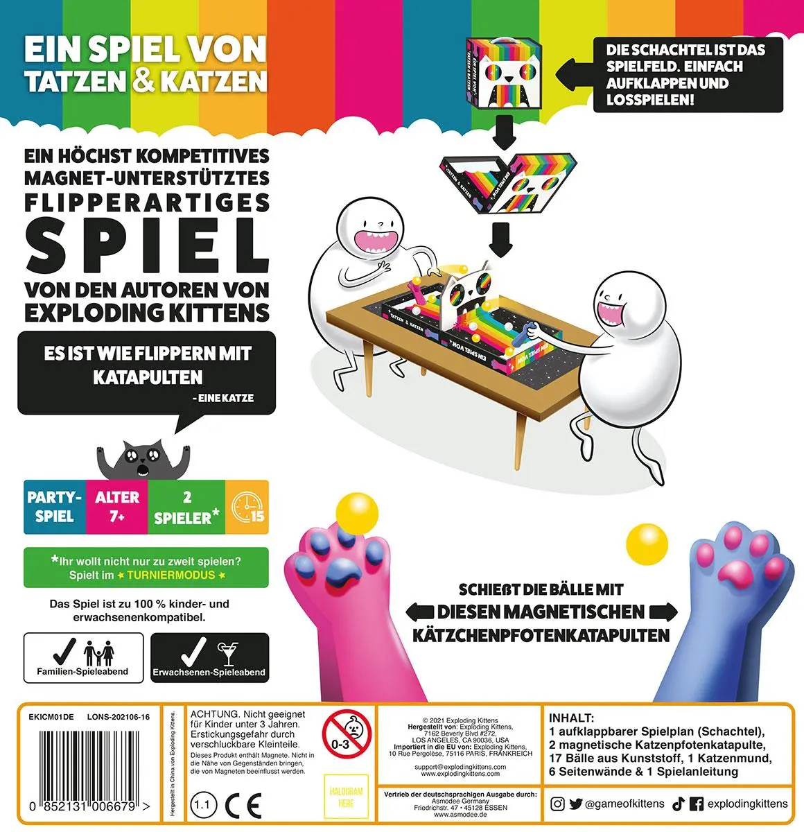 Bild: 852131006679 | Ein Spiel von Katzen und Tatzen | Exploding Kittens | Spiel | EXKD0004