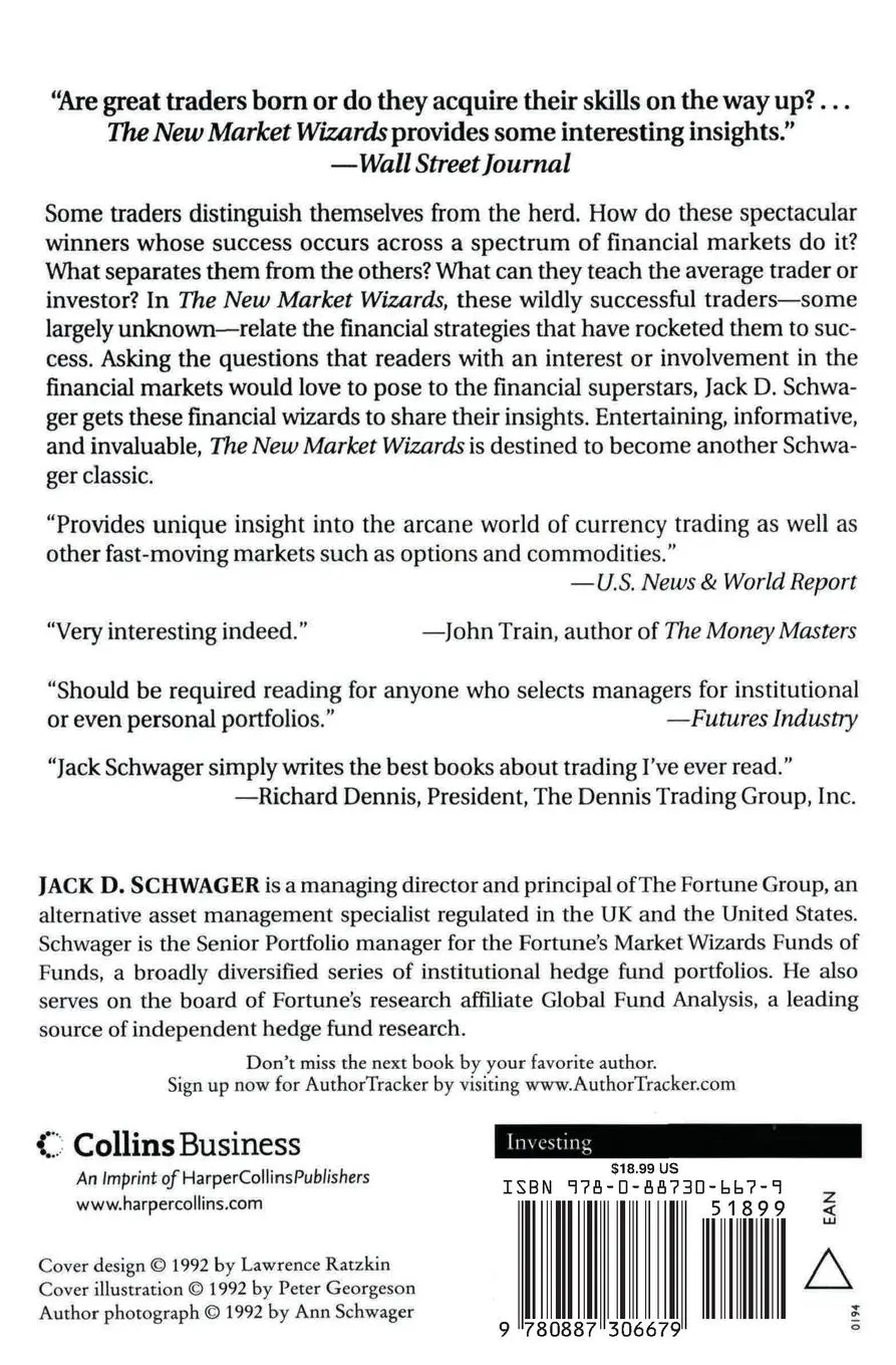 Rückseite: 9780887306679 | The New Market Wizards | Conversations with America's Top Traders