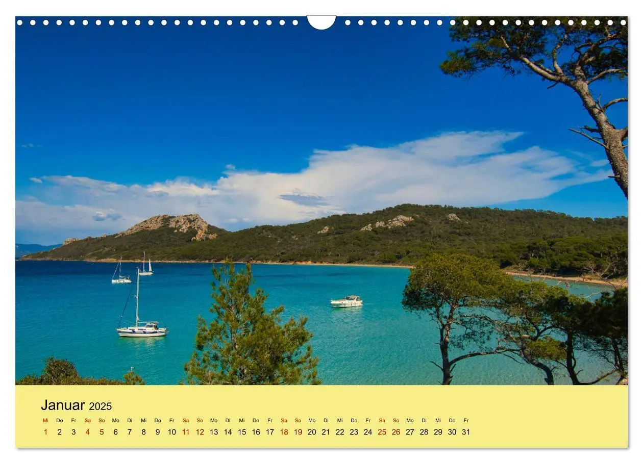 Bild: 9783435016679 | Naturparadiese an der Côte d'Azur (Wandkalender 2025 DIN A3 quer),...