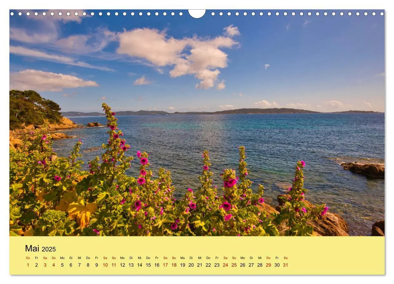 Bild: 9783435016679 | Naturparadiese an der Côte d'Azur (Wandkalender 2025 DIN A3 quer),...