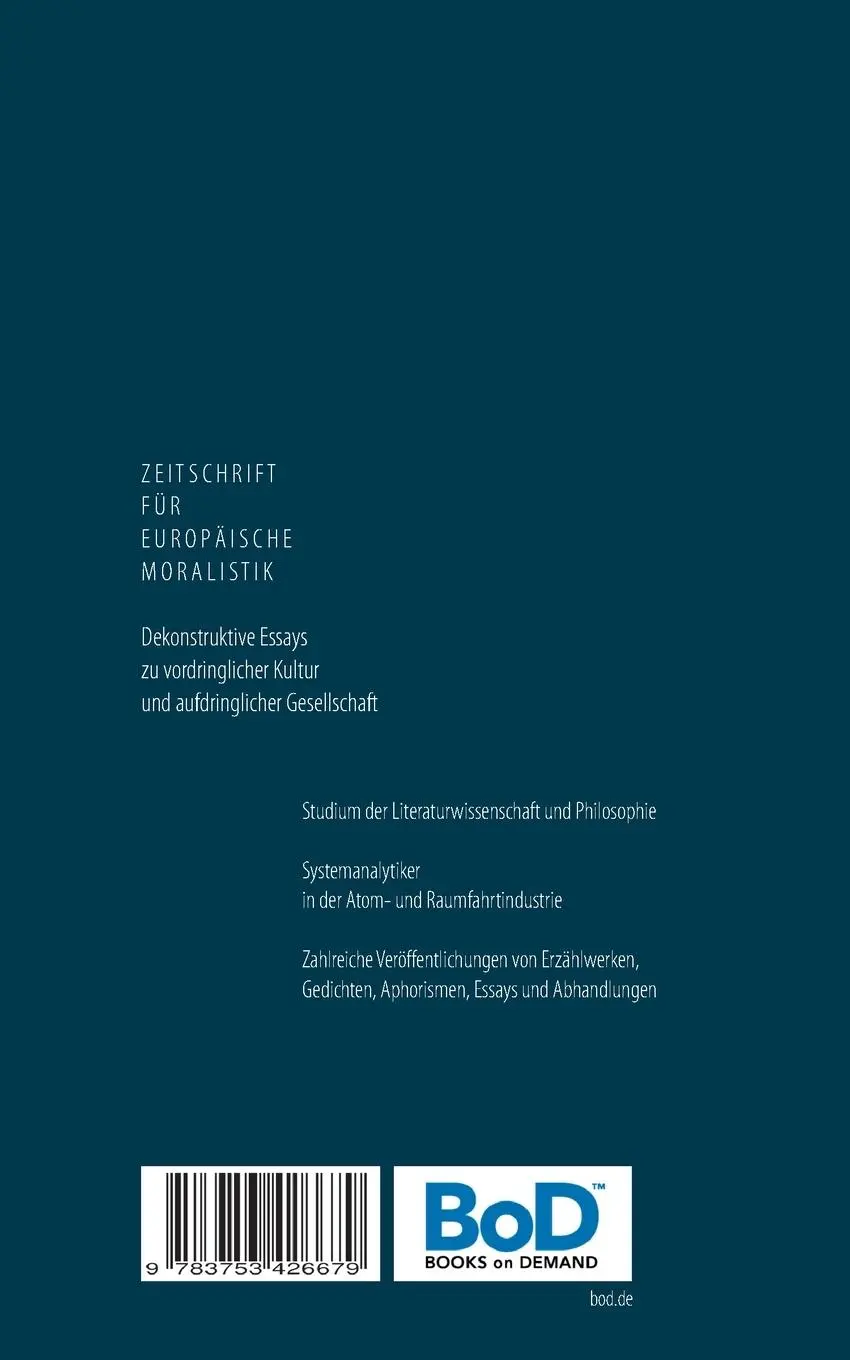 Rückseite: 9783753426679 | Der Orgasmus ist die beste Maske des Todes | Dekonstruktive Essays