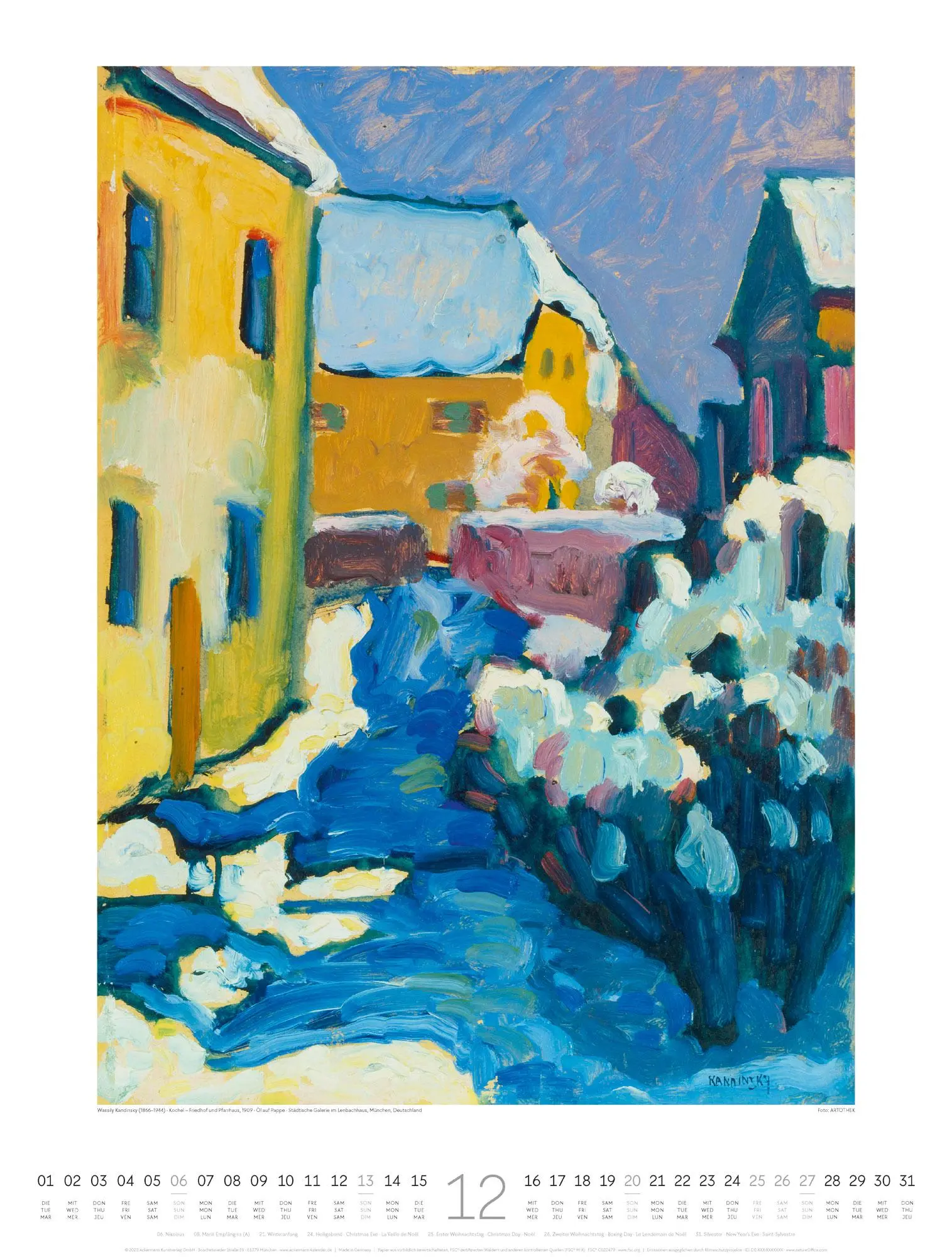 Bild: 9783838426679 | Expressionismus Kalender 2026 | Ackermann Kunstverlag GmbH | Kalender