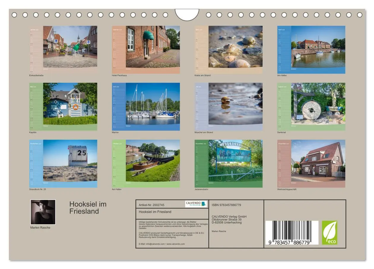 Bild: 9783457886779 | Hooksiel im Friesland (Wandkalender 2026 DIN A4 quer), CALVENDO...
