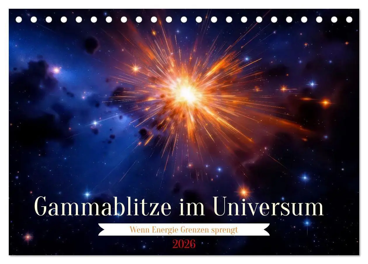 Cover: 9783516736779 | Gammablitze im Universum (Tischkalender 2026 DIN A5 quer), CALVENDO...