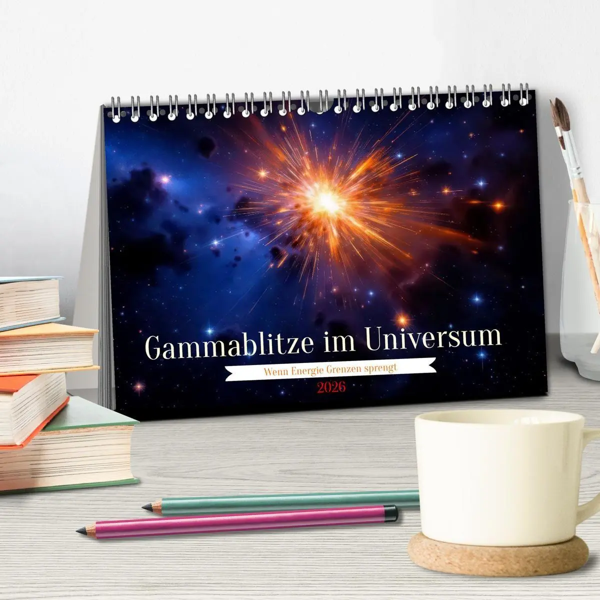 Bild: 9783516736779 | Gammablitze im Universum (Tischkalender 2026 DIN A5 quer), CALVENDO...
