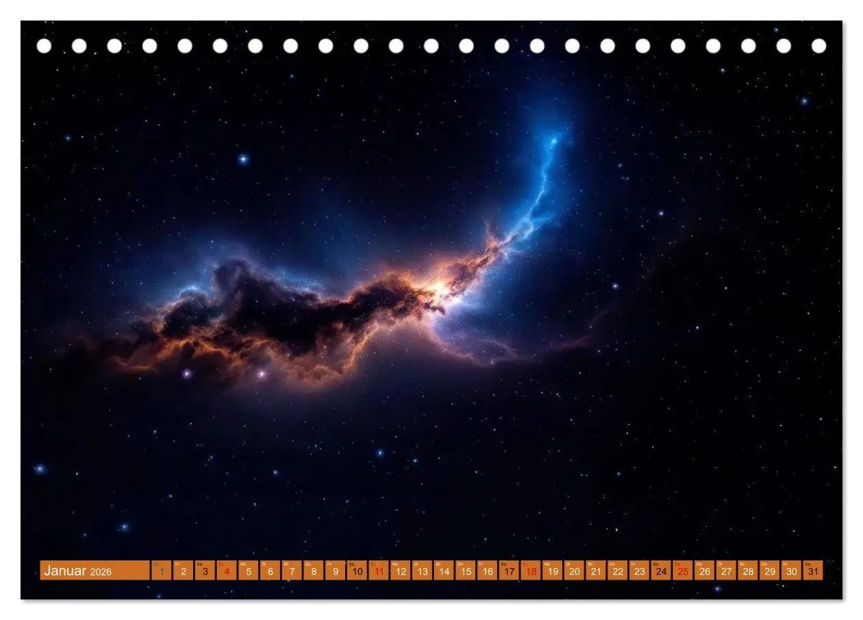 Bild: 9783516736779 | Gammablitze im Universum (Tischkalender 2026 DIN A5 quer), CALVENDO...