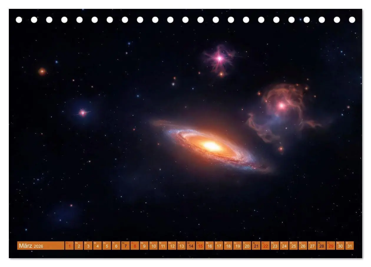 Bild: 9783516736779 | Gammablitze im Universum (Tischkalender 2026 DIN A5 quer), CALVENDO...