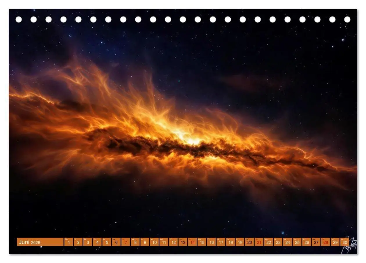 Bild: 9783516736779 | Gammablitze im Universum (Tischkalender 2026 DIN A5 quer), CALVENDO...