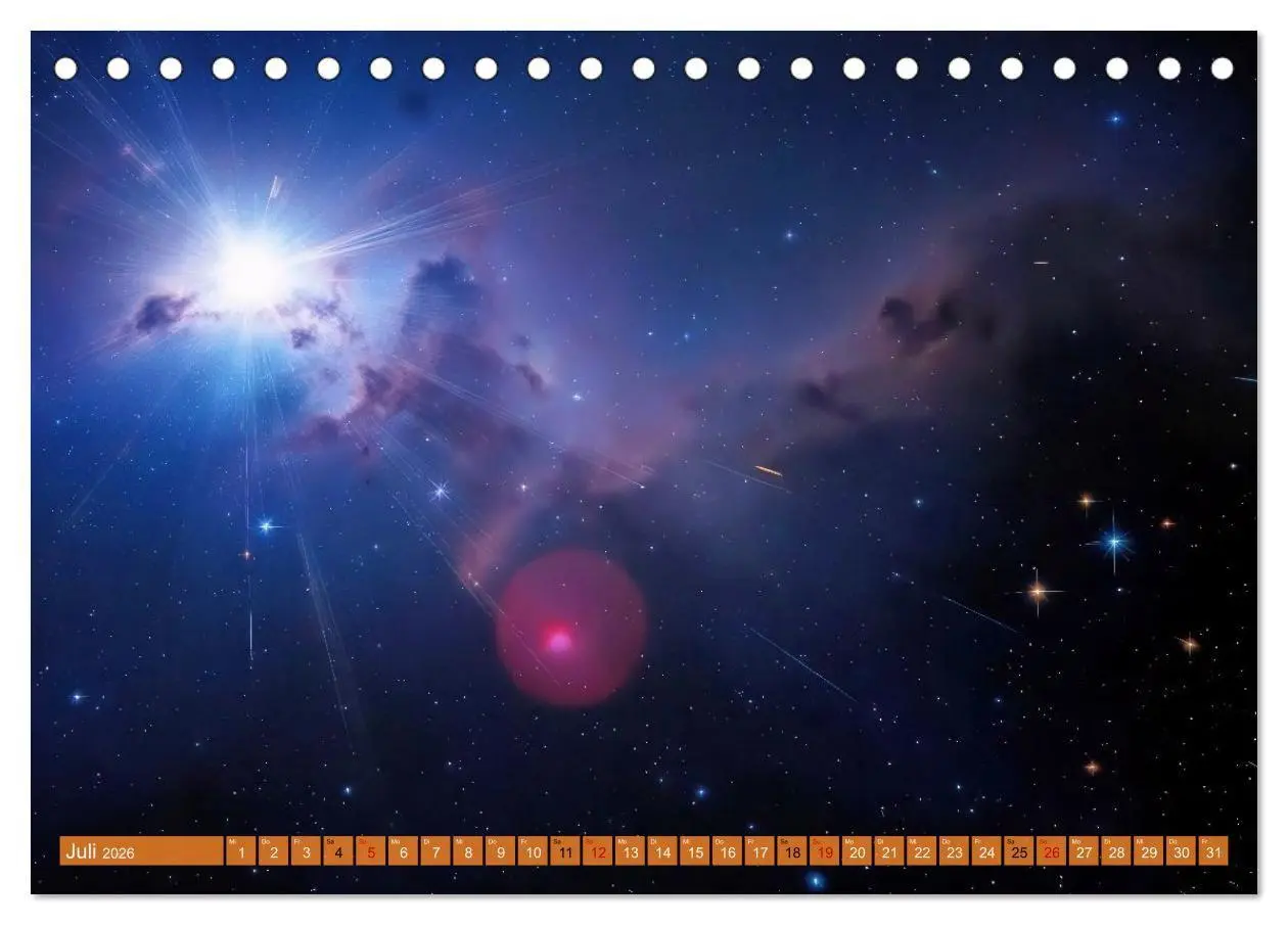 Bild: 9783516736779 | Gammablitze im Universum (Tischkalender 2026 DIN A5 quer), CALVENDO...