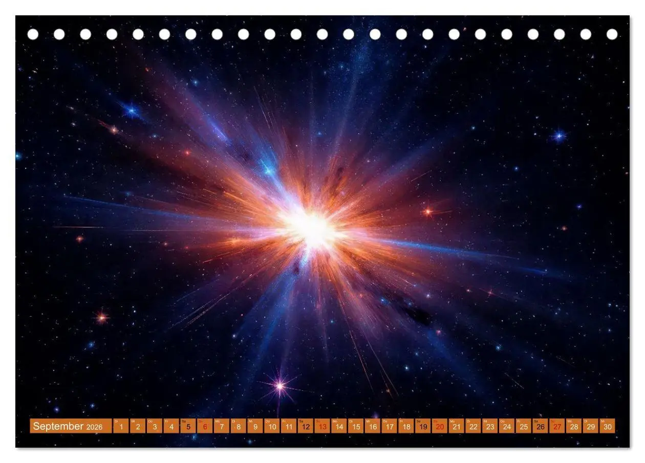 Bild: 9783516736779 | Gammablitze im Universum (Tischkalender 2026 DIN A5 quer), CALVENDO...