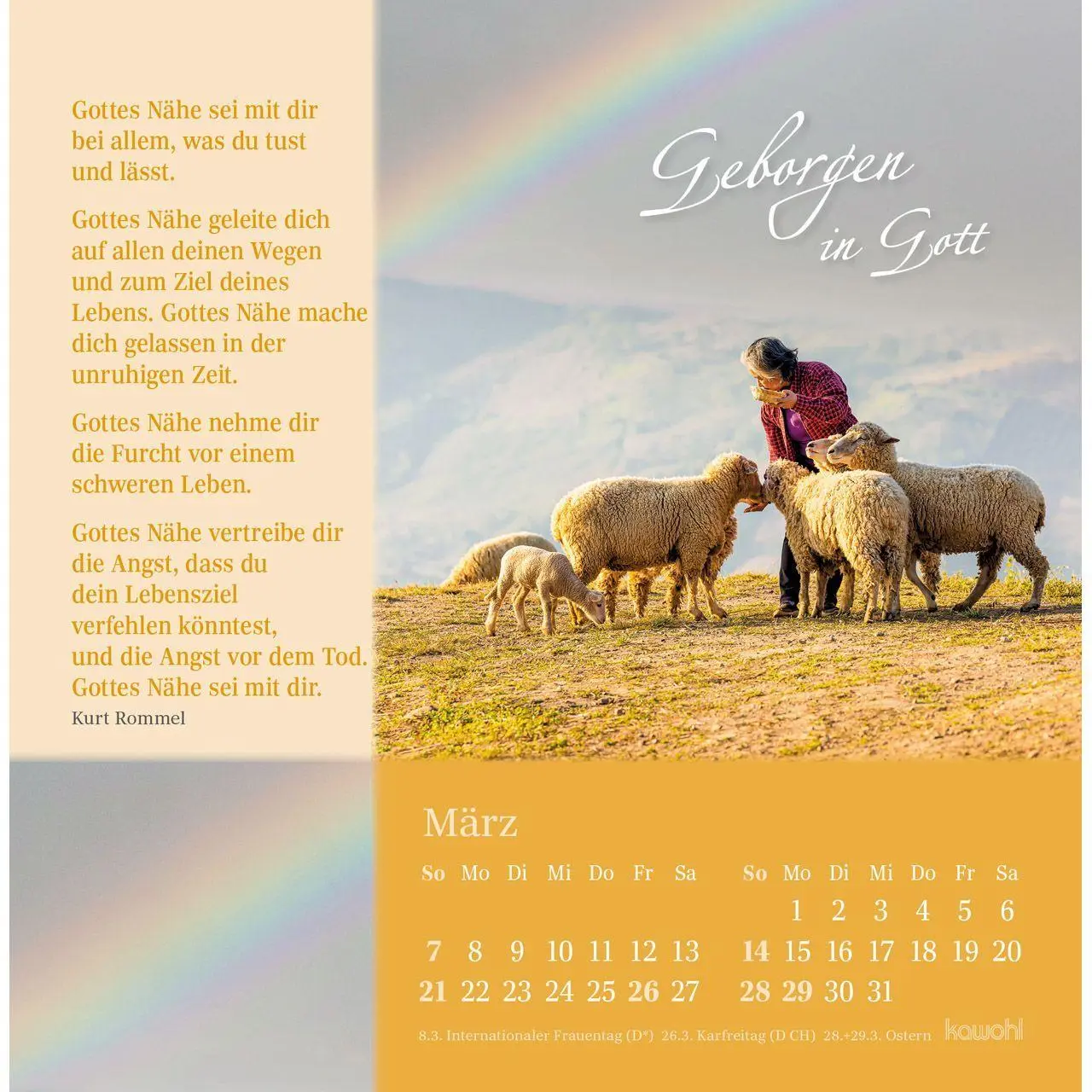 Bild: 9783754876879 | Sei behütet und gesegnet 2027 | Impulse und Gedanken zu Psalm 23