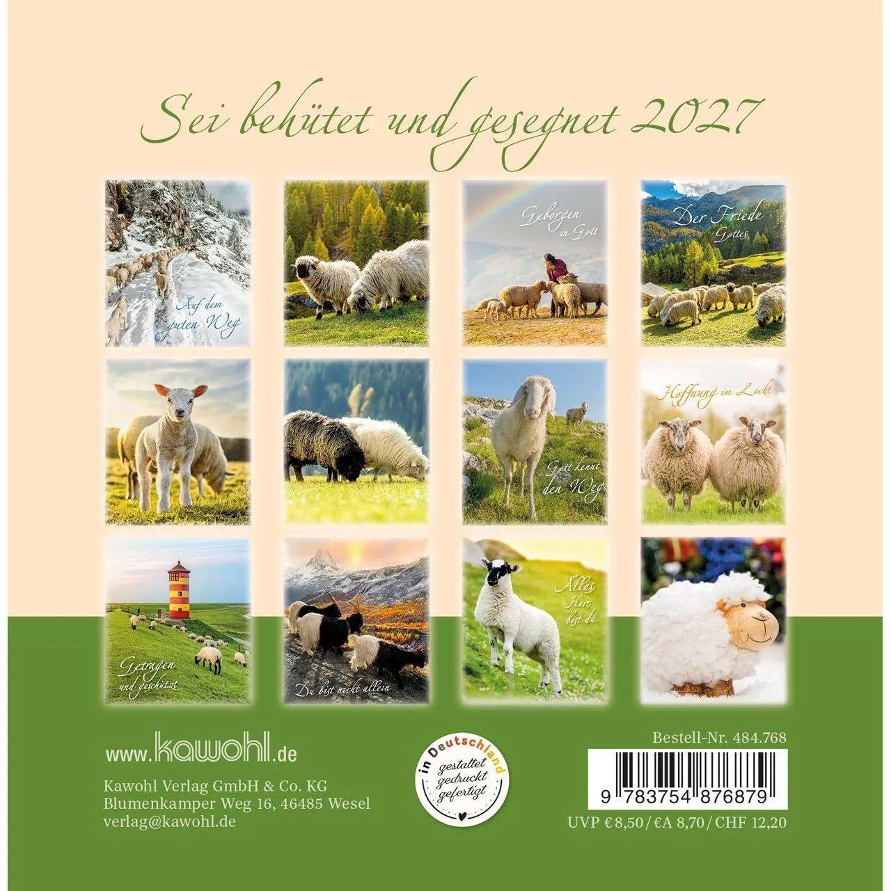 Bild: 9783754876879 | Sei behütet und gesegnet 2027 | Impulse und Gedanken zu Psalm 23