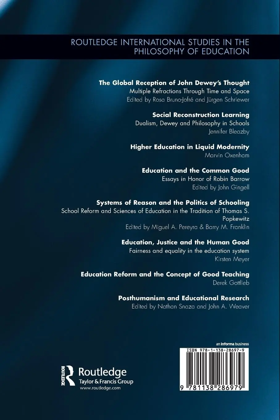 Rückseite: 9781138286979 | Posthumanism and Educational Research | Nathan Snaza (u. a.) | Buch