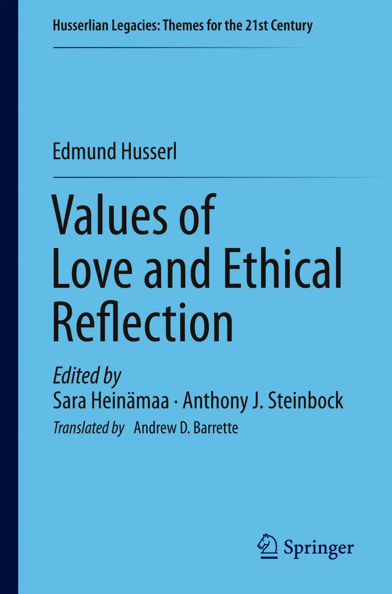 Cover: 9783031686979 | Values of Love and Ethical Reflection | Edmund Husserl | Taschenbuch