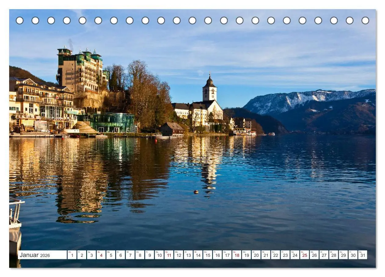Bild: 9783457866979 | Der schöne Wolfgangsee im Salzkammergut (Tischkalender 2026 DIN A5...