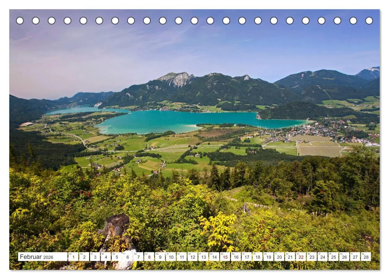 Bild: 9783457866979 | Der schöne Wolfgangsee im Salzkammergut (Tischkalender 2026 DIN A5...