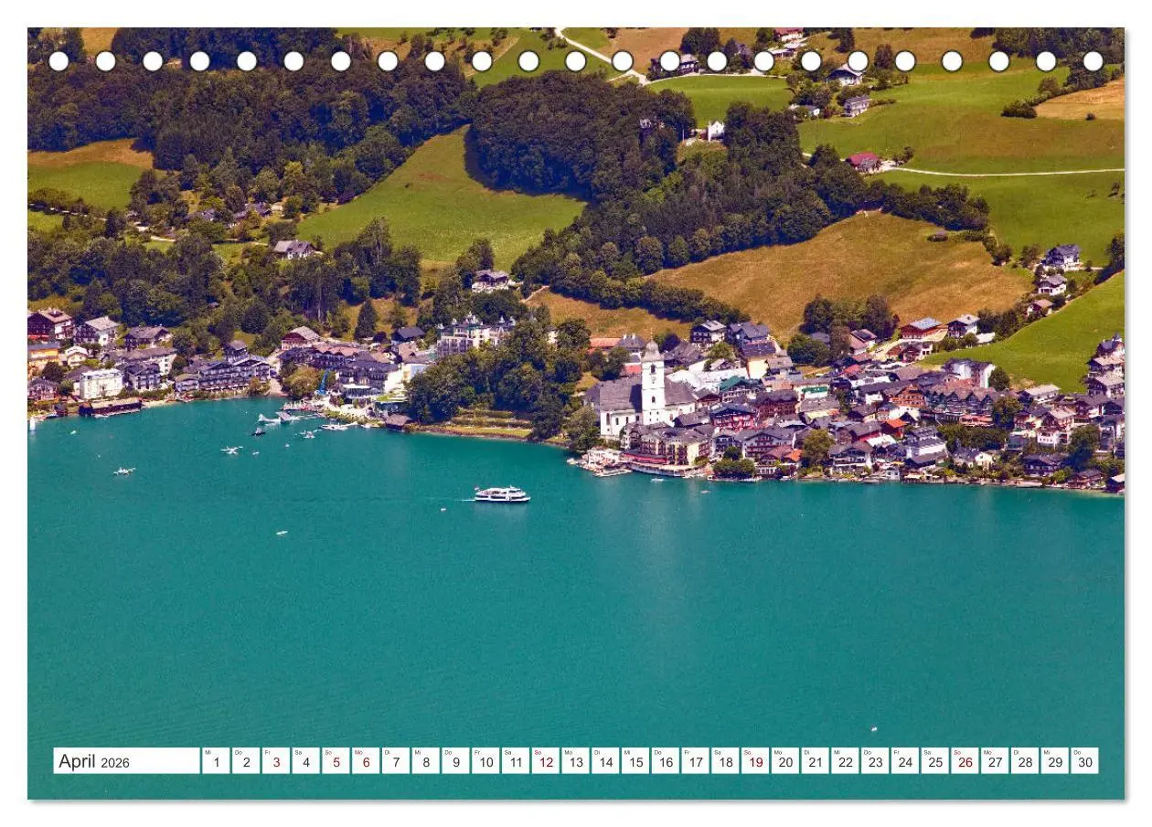 Bild: 9783457866979 | Der schöne Wolfgangsee im Salzkammergut (Tischkalender 2026 DIN A5...